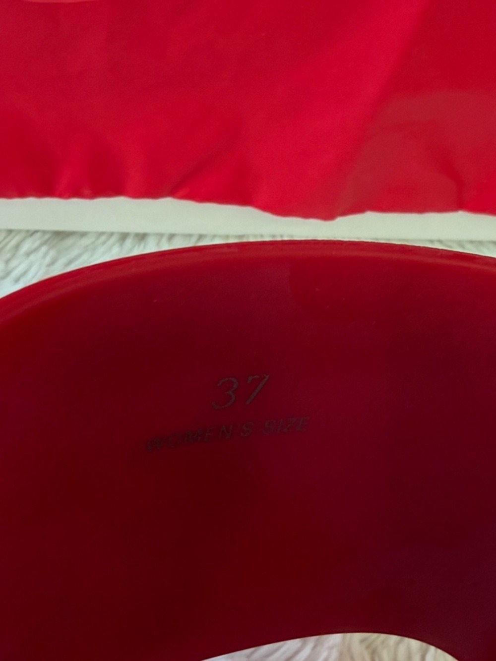 Tod’s Red Amarena Logo Slide Sandals with Matching Dust Bag NIB Size 37 / 6 - Picture 6 of 9